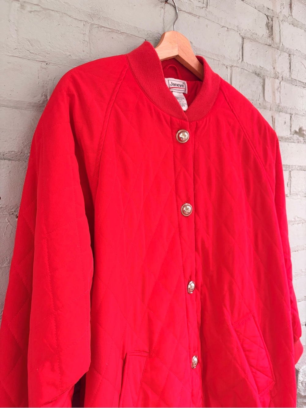 Quilted Red Jacket - Picture 4 of 6
